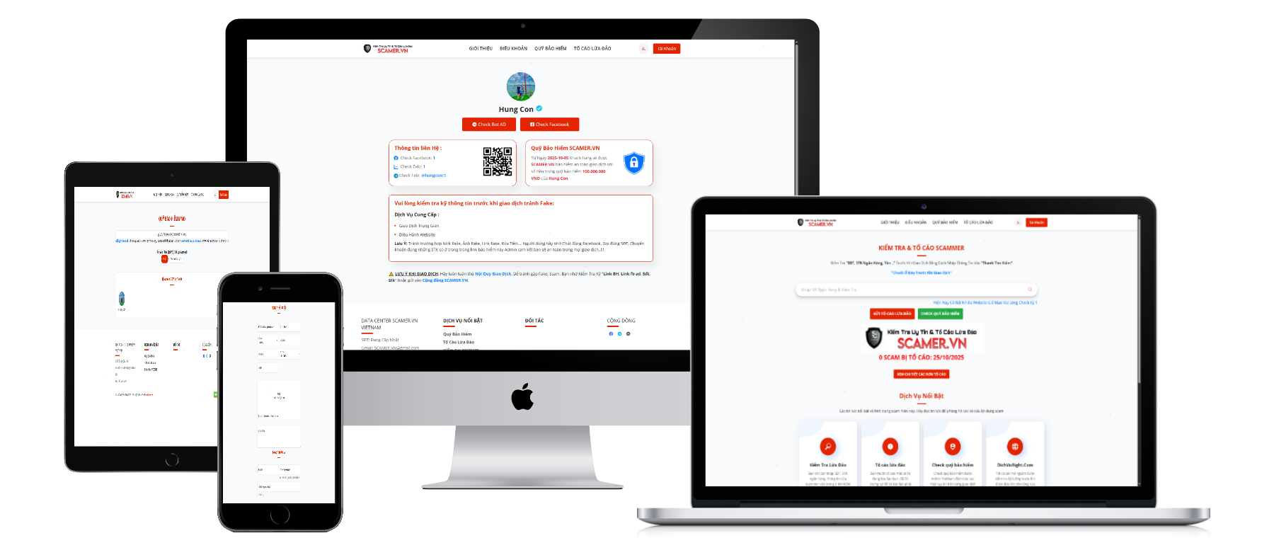 Tạo website Tố cáo lừa đảo,tạo link giao dịch viên uy tín